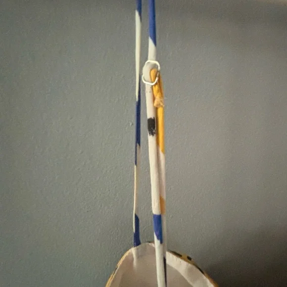 Zara Yellow Dress with Fruit and Stripe Design - Picture 4 of 4